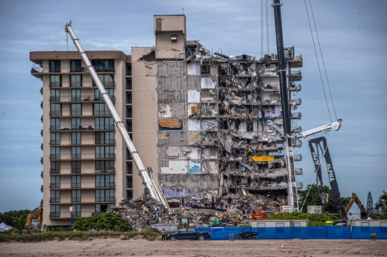 a building collapse